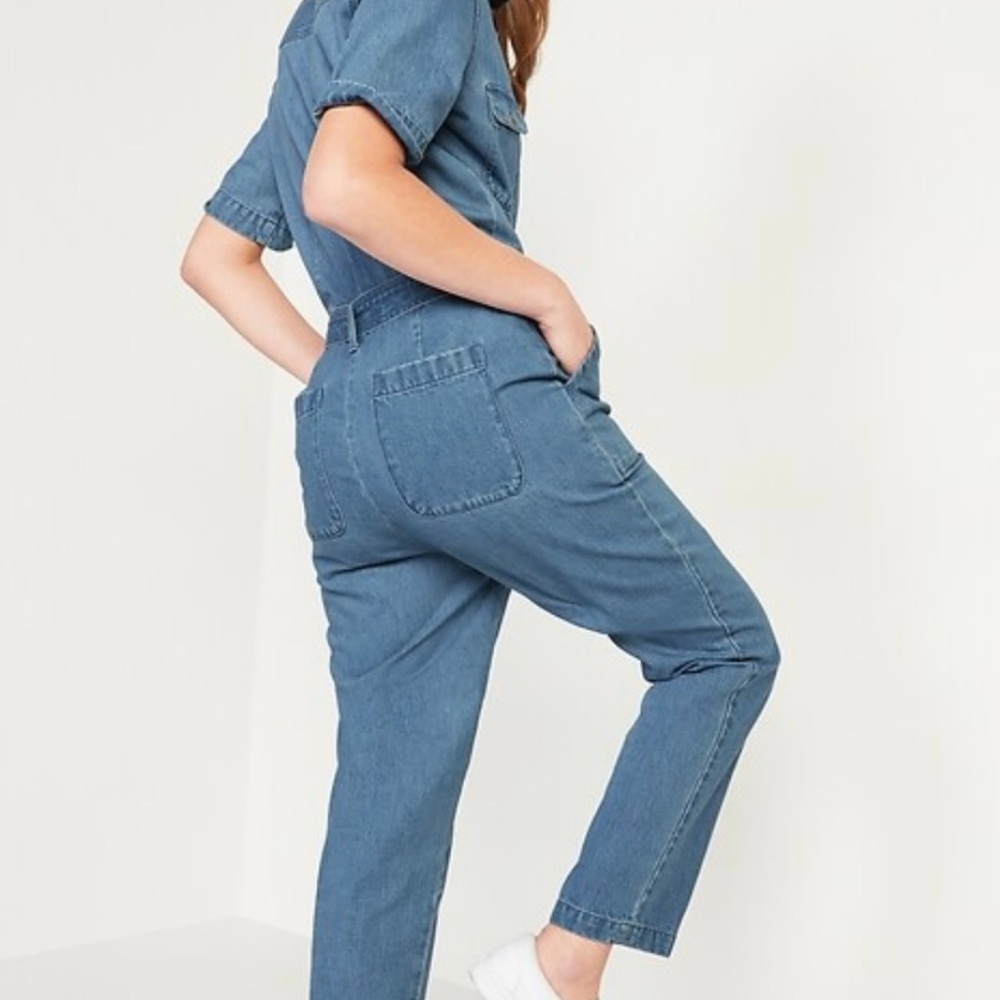 Old Navy Blue Straight Leg Pants